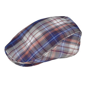 Todos los días de moda Otoño Invierno estilo sombrero plano Check impreso transpirable Ivy Cap en varios tamaños para un uso cómodo - Product Image 1