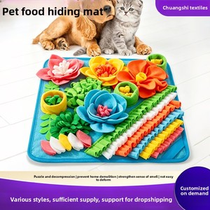 Nuovo Tappetino Olfattivo in Pile Polare per Animali Domestici, Tappetino Puzzle per Alimentazione Lenta, Giocattolo per Addestramento Olfattivo per <span class=keywords><strong>Cani</strong></span> e Gatti - Ingrosso - Product Image 4