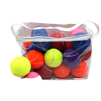 Magicorange 30 balles de padel, hauteur de rebond 125-135 cm, entraînement d'élasticité pour chiens de compagnie, débutants, intermédiaires, avancés