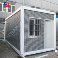 Maison préfabriquée modulaire de luxe en acier de 20 pieds et 40 pieds, conteneur détachable, maison de camping pour appartements et hôtels