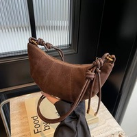 Nouveau Sac Fourre-tout Étanche pour Femmes Tendance Mode, Sac à Main Rétro Croissant à Bandoulière Unique avec Fermeture Éclair pour Femmes