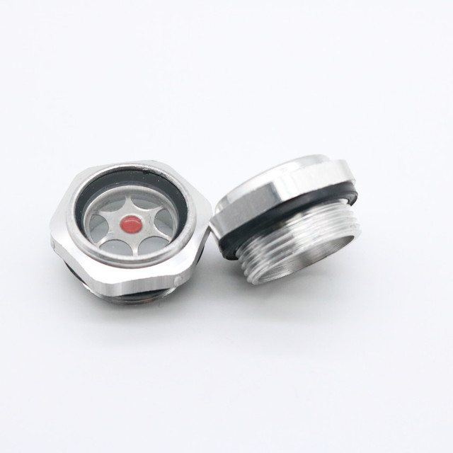 Hot Selling OEM ODM Custom Size 3/8" Aluminium Liquid Level Gauge Oil Level Sight Glass Indicator