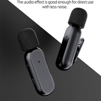 Mikrofon Klip Nirkabel K60 Plug and Play Portabel untuk Ponsel 2.4G Tipe-C untuk Siaran Langsung Video Pendek