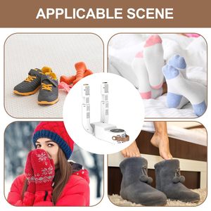 Asciugascarpe Elettrico Portatile con Timer, Macchina Asciugatrice per Scarpe e Guanti, Pieghevole, con Aria Calda e UV - Product Image 6
