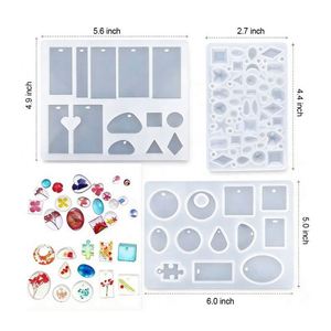 Kit de Silicona para Hacer Joyas TOYSRUNNER con Moldes de Silicona UV de Curado Rápido y Transparentes para Llaveros, Flores y Colgantes - Product Image 3