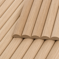 Panneau mural flexible en placage de bois à lattes ondulées, panneau acoustique 3D, revêtement cannelé pour hôtel, bar, salon