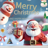 Autocollants de Noël pour fenêtres, 500 pièces, autocollants réutilisables en PVC, Père Noël, bonhomme de neige, pour la décoration de vitres, décorations de Noël