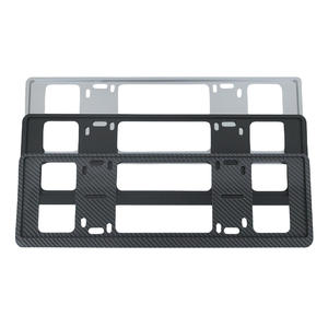 Support de plaque d'immatriculation de voiture à double couche, antivol, sécurisé, cadre de plaque d'immatriculation à double voie, <span class=keywords><strong>plastique</strong></span>, métal, acier. - Product Image 2