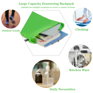 Custom Sports Gym Bag Reusable Nylon Waterproof Swimming Good Price Dust Bag Kids Drawstring <b>Backpack</b> Bag for Boys Girls - Product Image 4