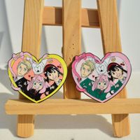 Nuevos estilos de anime japonés SPY x FAMILY Anya, pin de metal esmaltado, broche de aleación de chica bonita de dibujos animados