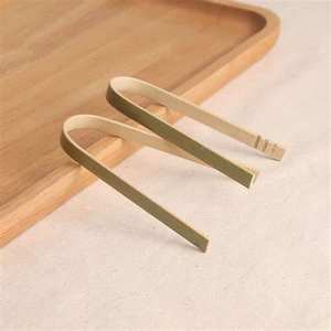 Maßgefertigte Bambus-Clips Lebensmittelechte Toastzange für Restaurant Essen Salat Brot Kuchen Servierutensilien Fabrik Großhandel - Product Image 4