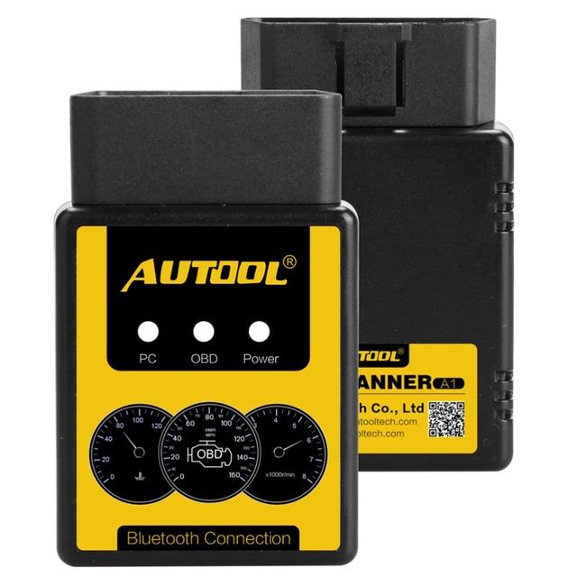 AUTOOL A1 OBD2 Scanner V1.5 Bluetoothes Wireless Auto Car Diagnostic Scanner Works on Android Better Than ELM327S Universal