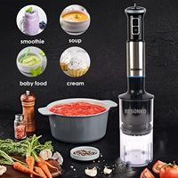RESONKO Mixeur-Blender Hachoir Électrique Portable Multifonctionnel 1000W en Acier Inoxydable avec Moteur CC en Cuivre pour Fruits et Usage Domestique