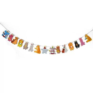 Cartoon Animal Hand In Hand <b>Banner</b> For Birthday Party Decoration Kids Room - Product Image 4