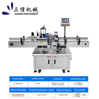 Machine d'étiquetage automatique pour bouteilles rondes, applicateur d'étiquettes autocollantes pour vin, whisky, boissons, cosmétiques, verre