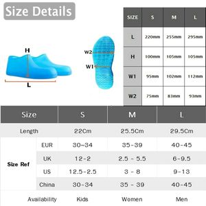 Couvre-chaussures en silicone imperméables, antidérapants, portables, pour la neige et le travail, réutilisables, pour enfants, femmes, hommes - Product Image 3
