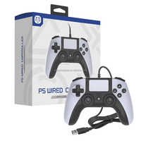 Manette de jeu filaire programmable HS-PS5300 pour console vidéo PS5 Slim Pro, câble USB de 3 m, manettes de jeu avec Turbo et prise jack 3,5 mm