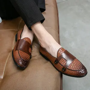 50% скидка 38-48 обувь в горошек британские Повседневные слипоны обувь для вождения большой размер тканые мужские туфли