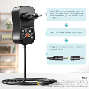 48W Universal Power Supply Adjustable 6V-24V AC DC <b>Adapter</b> LCD Display 9 Tips <b>USB</b>-C Micro <b>USB</b> for LED Strip Router Camera TV Box - Product Image 6