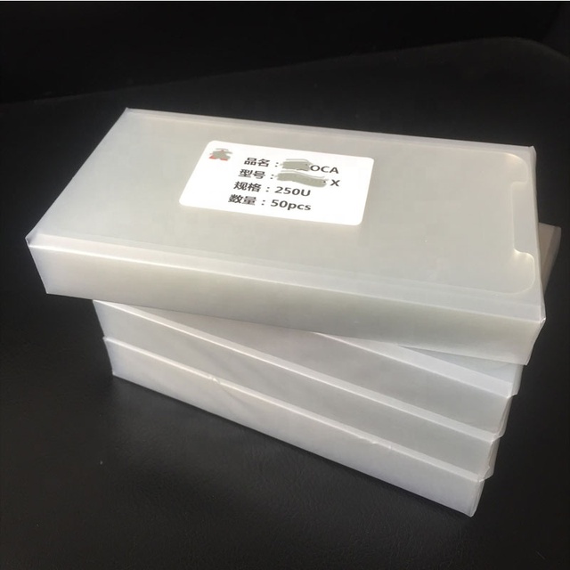50pcs/Set OCA for iPhone 4 5 X XR 11 12 13 Pro Promax Optical Clear Adhesive OCA Glue Film Sheets 250um
