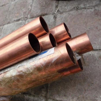 Tube droit en cuivre de qualité industrielle ASTM B88, tube en cuivre sans soudure pour projets de plomberie