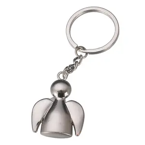 Personalized and cute angel key chain,3D Sunny Baby metal Keychain
