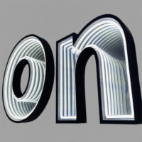 Logo 3D lumineux en lettres miroir pour canal de mer profonde, matériau pour lettres en relief, panneau de logo, lumière LED, néon