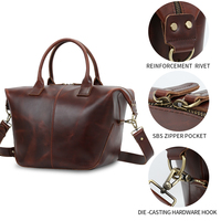 Sacs fourre-tout pour femmes en cuir véritable de vache ciré à l'huile vintage faits à la main 2024 sacs à main de luxe en gros pour femmes sacs à main