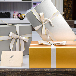 Elegante Caja de Regalo Magnética Portátil Cuadrada en <span class=keywords><strong>Oro</strong></span> <span class=keywords><strong>Rosa</strong></span> y Plateado Brillante con Colores Personalizables para Bodas - Product Image 3