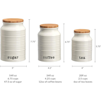 Ustensiles de cuisine boîte nordique forme ronde pot de stockage des aliments récipient en céramique sucre thé café boîtes en céramique avec couvercle