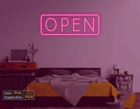 Dropshipping Enseigne LED ouverte/fermée pour la publicité extérieure 24 heures Business Lighting Neon Store Sign for Shop Car Easy
