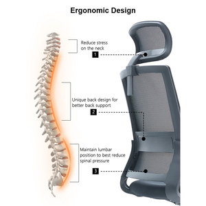 Precio de fábrica Silla de oficina de malla azul Silla lateral ejecutiva contemporánea Muebles cómodos Silla lateral ejecutiva giratoria - Product Image 5
