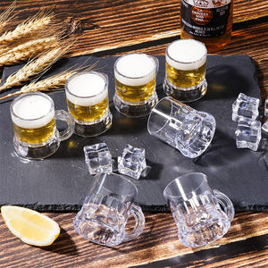 Mini Jarras de Cerveza y Vasos de Chupito de Plástico Clásicos de 1 oz con Asa, Reutilizables, para Degustación, Ideales para Fiestas y Eventos - Product Image 6