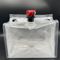 Sac aseptique liquide en plastique transparent personnalisé en boîte de 5L 10L 15L 20L 22L avec vanne papillon pour robinet d'huile