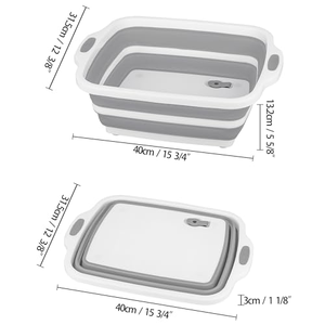 Nouvelle Bac à préparation pour barbecue 2026 avec planche à découper |   Station de marinade pliable pour viande 8L/16L/30L |   Bac de préparation alimentaire multifonctionnel - Product Image 2