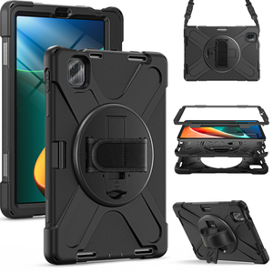 เคสแท็บเล็ตซิลิโคนกันกระแทกอเนกประสงค์สำหรับ Xiaomi <span class=keywords><strong>Mi</strong></span> Pad 5/<span class=keywords><strong>Pad5</strong></span> Pro ที่ใส่ดินสอแบบมีสายคล้องมือหมุนได้และมีฝาปิดที่ทนทาน - Product Image 4
