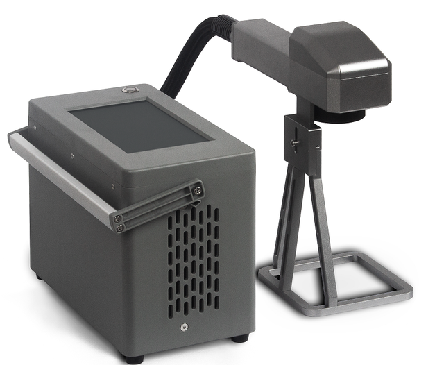 30w Fiber Optic Handheld Small Industrial Laser Marking Machine Portable Metal Coding Engraving New Condition