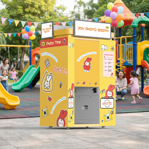 Photomaton JLJDSLR, kiosque fermé, appareil <span class=keywords><strong>photo</strong></span> professionnel, imprimante, machine à photos instantanées, photomaton rétro pour fête, mariage - Product Image 2