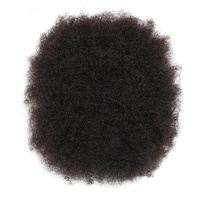 Extensions de queues de cheval en cheveux humains Remy 100% à cordon court Kinky Curly Afro Puff Ponytails pour les femmes noires