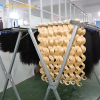 Lots de Cheveux Vietnamiens de Grade 12A, Cheveux Naturels Bruts Mélangés de 50 Pouces, Vente en Gros de Cheveux Humains en Vrac