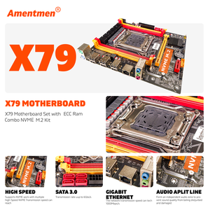 Kit de placa base X79 VG2 con Intel LGA2011 Xeon E5 2689 C2 CPU <span class=keywords><strong>DDR3</strong></span> 2*8GB 1600MHZ ECC <span class=keywords><strong>RAM</strong></span> memoria NVME M.2 SATA - Product Image 3