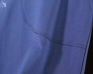 Leggings de yoga pour femmes, taille mi-haute, longueur complète, en spandex/nylon, pantalon de fitness à jambe large pour la course en plein air, couleur unie, coupe ample - Product Image 4