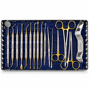 Kit Básico de Cirugía Dental Manual Dentovos - Juego de Instrumentos de Cirugía Oral con Herramientas de Osteotomía y Preparación Ósea - Product Image 2