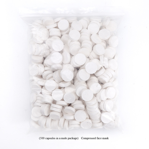 Caramella come un salone di bellezza ad asciugatura a compressione maschera facciale di carta nuda per la cura della pelle Non tessuta maschera facciale - Product Image 4