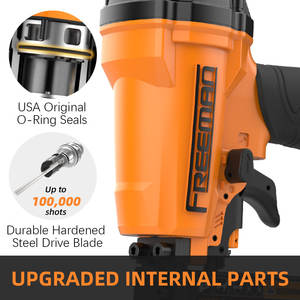 <span class=keywords><strong>Freeman</strong></span> 3 en 1 calibre 18 <span class=keywords><strong>clavadora</strong></span> neumática Brad 16 GA T50 pistola de clavos con acabado de aire y grapadora de la serie 90 - Product Image 3