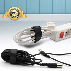 20X350mm Nylon Preto Gancho e <span class=keywords><strong>Loop</strong></span> Cabo Amarrar Correias Reutilizáveis Cinch Correias Correias De Armazenamento - Product Image 1