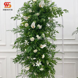 Arco de Flores de Rosas Artificiales de Seda Personalizado al por Mayor, con Diseño Asimétrico, para Decoraciones de Boda - Product Image 2