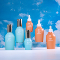 Flacon compte-gouttes en verre transparent vide pour sérum et crème visage, avec pipette, 120 ml, 100 ml, 40 ml, marque privée
