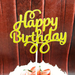 Decorazione per <span class=keywords><strong>Torta</strong></span> di <span class=keywords><strong>Compleanno</strong></span> con Glitter Colorati, Topper per Cupcake <span class=keywords><strong>e</strong></span> Dessert per Feste di <span class=keywords><strong>Compleanno</strong></span> - Product Image 1