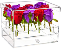 Factory Custom Große kleine Acryl box Acryl Clear Boxen zeigen große Acryl Geschenk frische Blume Aufbewahrung sbox